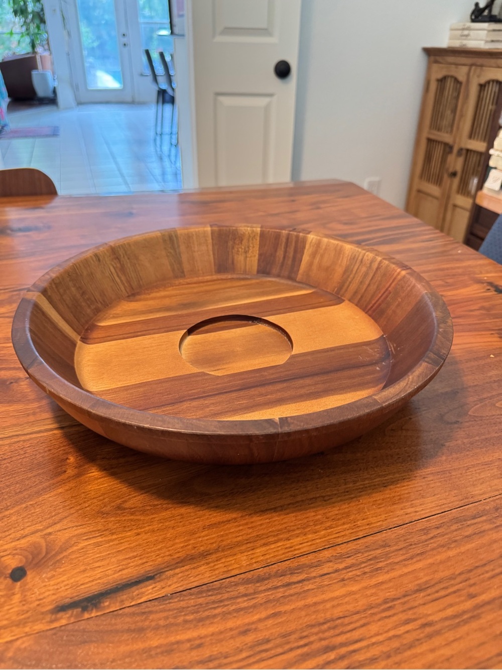 Threshold Chip serving tray Wooden Serving Bowl